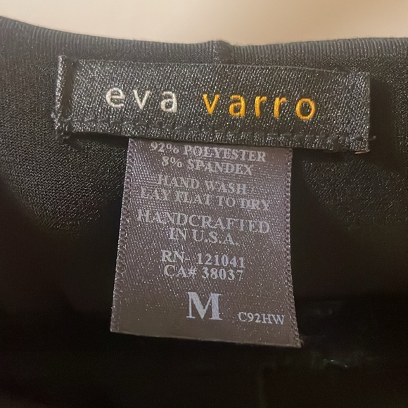 Eva Varro Black Sleeveless Dress Medium - Picture 2 of 4